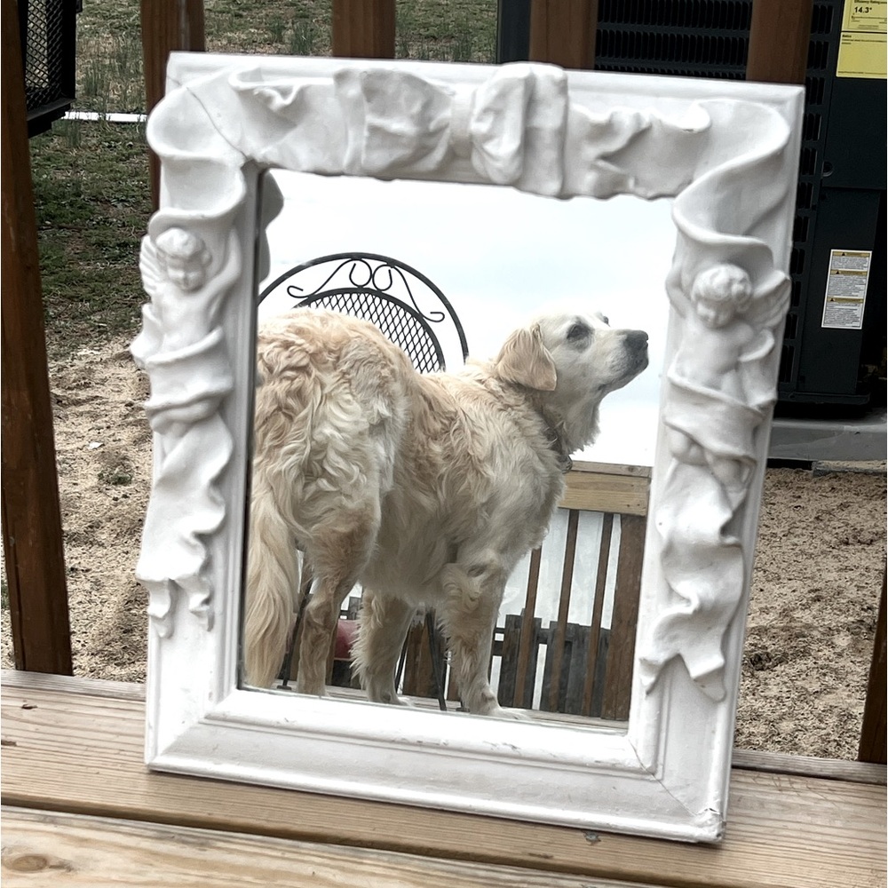 White Ornate Mirror